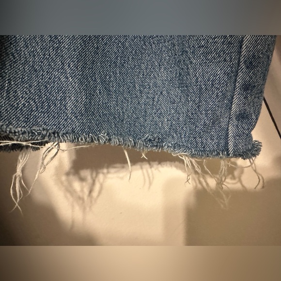 Zara High-Rise Wide Leg Jeans, patched knees - Picture 5 of 7